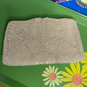 60s Pearly Beaded Clutch